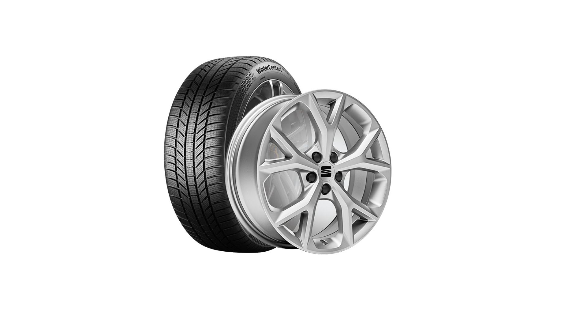 SEAT Winterkompletträder Dynamic 17 Zoll Silber für den SEAT Arona.